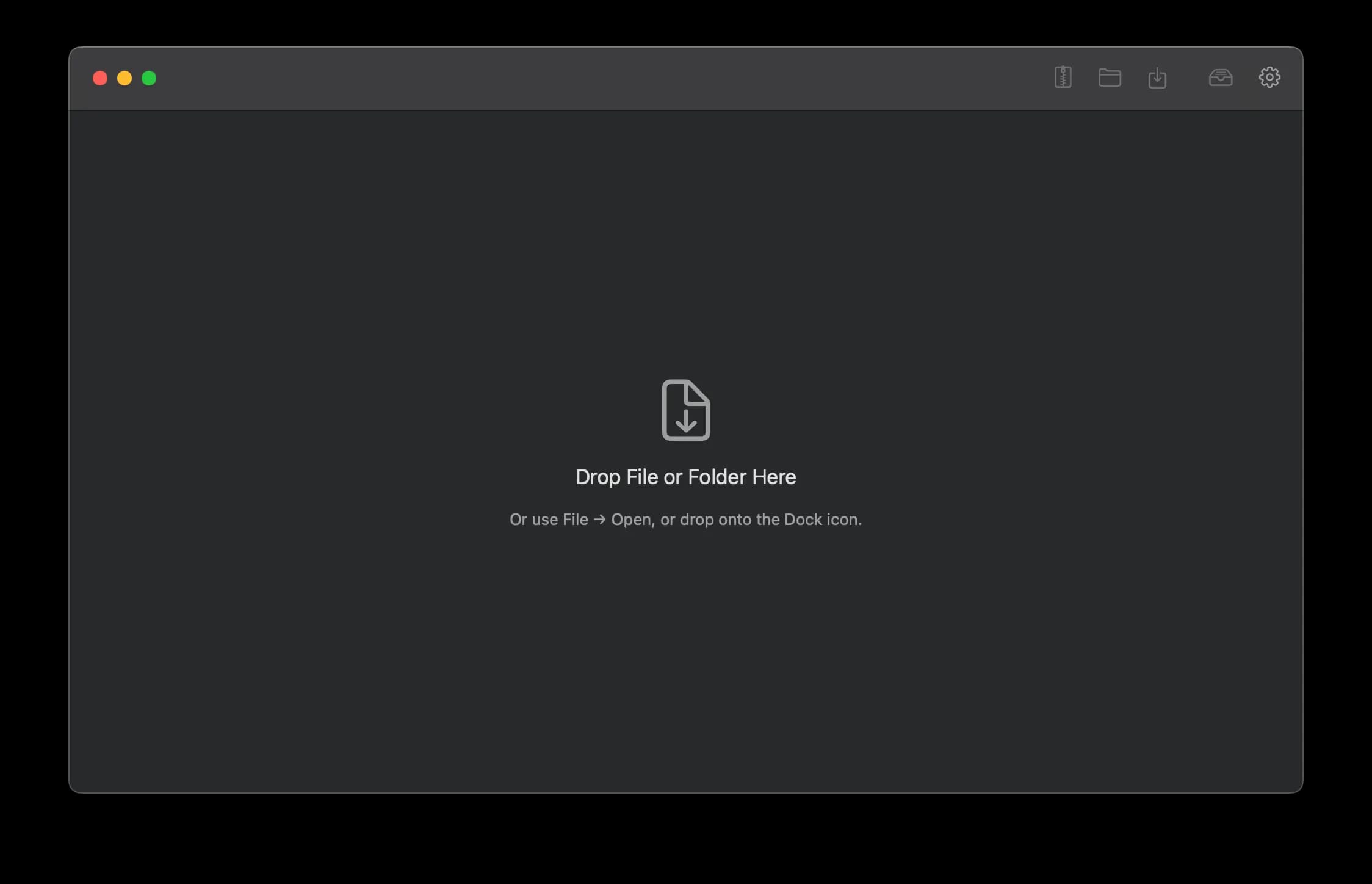 Zentro drag and drop and Finder context menu access